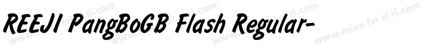 REEJI PangBoGB Flash Regular字体转换